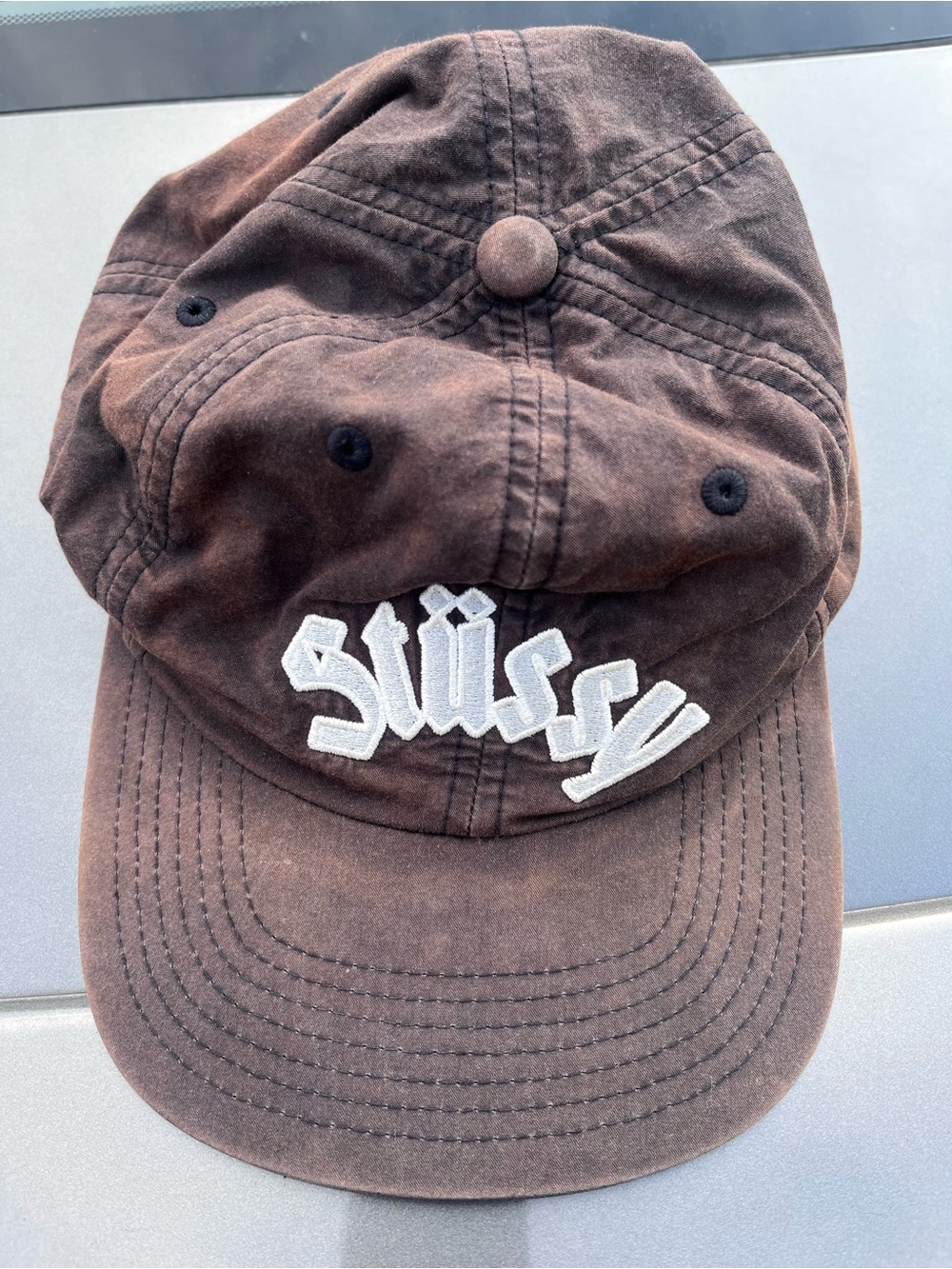 Stussy strap back cap faded brown